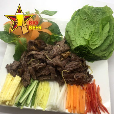 Bò cuốn lá cải