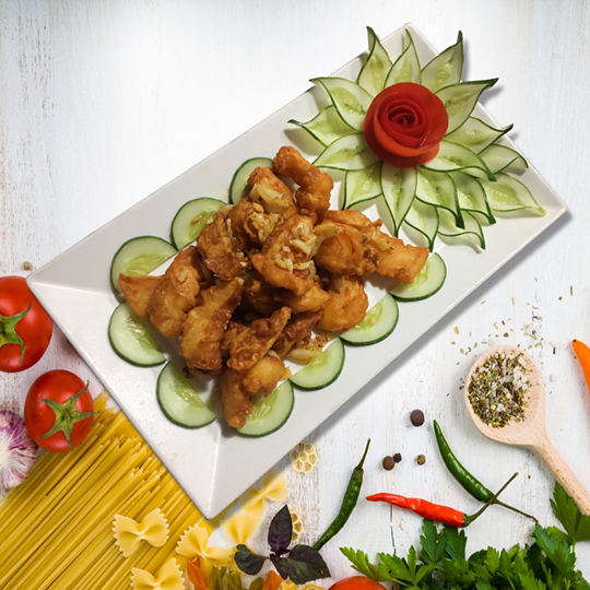 Mực chiên bơ tỏi