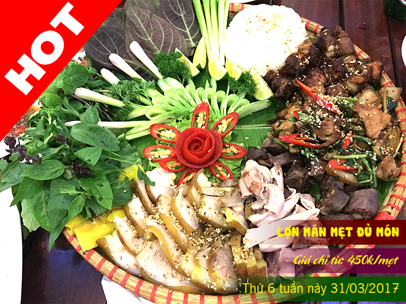 Món ngon mỗi tuần: Lợn mán mẹt đủ món